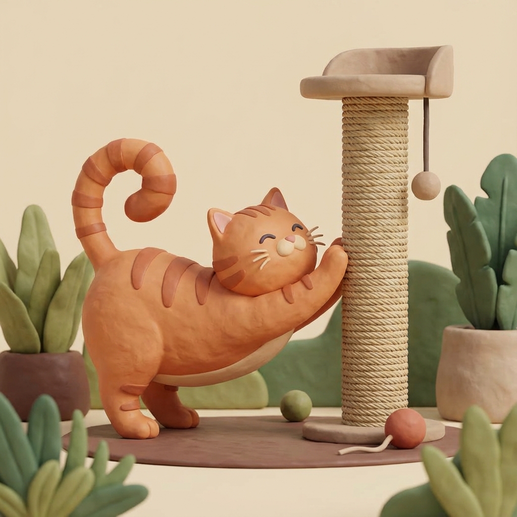 Chat griffes
