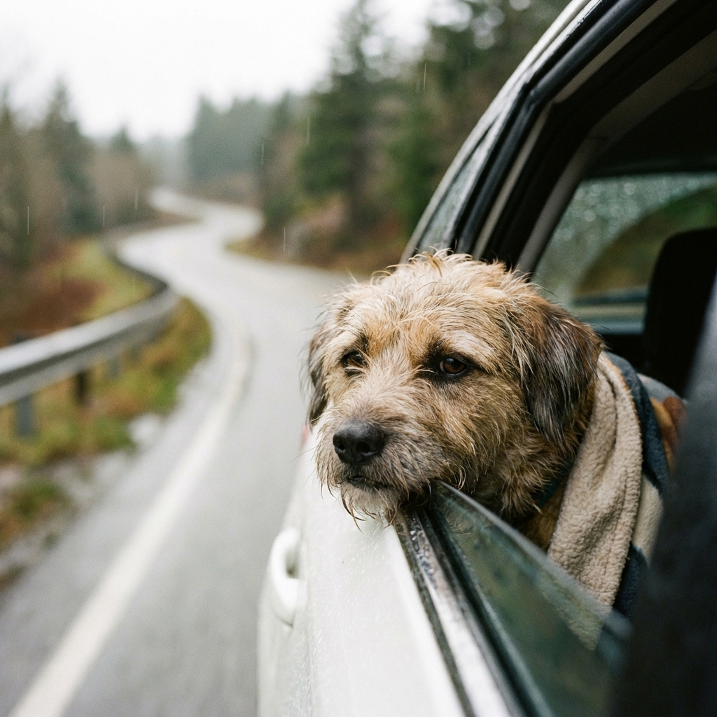 Chien voiture